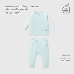 Bộ dài tay cúc thẳng La Pomme mềm mịn đón con yêu