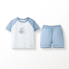 Bộ cộc tay cổ tròn Raglan Bubaby SVC130400