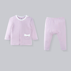 Bộ dài tay cài thẳng túi nơ Little Star Bubaby SBB110201