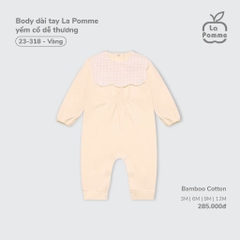 Body dài tay La Pomme yếm cổ dễ thương