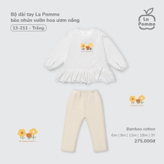 Bộ dài tay La Pomme bèo nhún vườn hoa ươm nắng