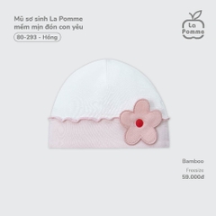 Mũ sơ sinh La Pomme mềm mịn đón con yêu