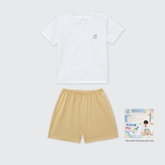 Bộ cộc tay La Pomme Cùng bé tô màu