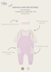 Bodysuit Phối Yếm Giữ Nhiệt