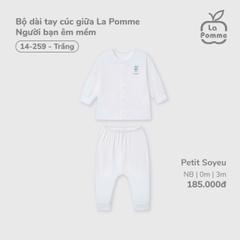 Bộ dài tay cúc giữa La Pomme Người bạn êm mềm