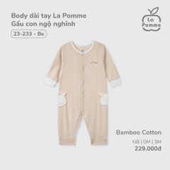 Body dài tay La Pomme Gấu con ngộ nghĩnh