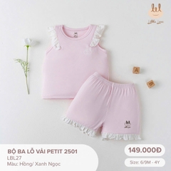 Bộ ba lỗ vải petit 2501 - LBL270