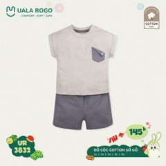 Bộ cộc tay cotton sớ gỗ UR 3832