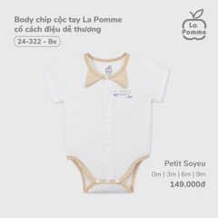 Body Chip Cộc Tay La Pomme Cổ Cách Điệu Dễ Thương 24322
