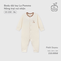 Body dài tay La Pomme Nông trại vui nhộn