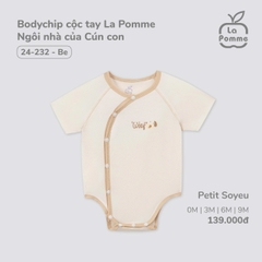 Bodychip Cộc Tay La Pomme Ngôi Nhà Của Cún Con 24232