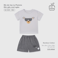 Bộ cộc tay La Pomme Bác gấu cool ngầu