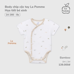 Body chip cộc tay La Pomme Họa tiết bé xinh