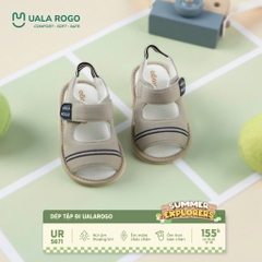 Dép tập đi Uala giãn gót phối sọc ngang UR5671