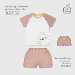 Bộ cộc tay La Pomme Vườn nhỏ thân yêu