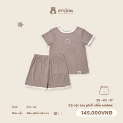 Bộ cộc tay phối viền Embes 25-K2-17