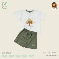 Bộ cộc tay cotton modal Uala họa tiết UR3866