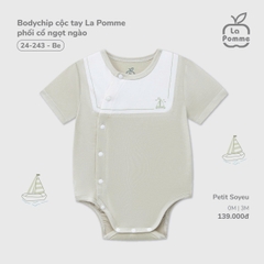 Bodychip cộc tay La Pomme phối cổ ngọt ngào