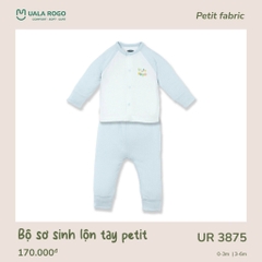 Bộ Dài Sơ Sinh Cài Giữa Lộn Tay Petit UR3875