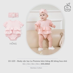 Body Cộc Tay La Pomme Kèm Băng Đô Bông Hoa Nhỏ 22123