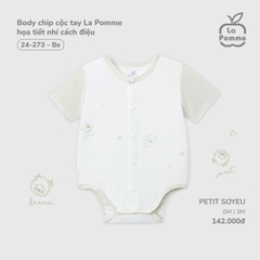 Body chip cộc tay La Pomme họa tiết nhí cách điệu