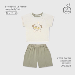 Bộ cộc tay La Pomme cún yêu dự tiệc