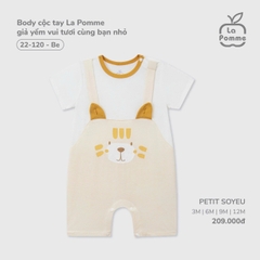 Body cộc tay La Pomme giả yếm vui tươi cùng bạn nhỏ