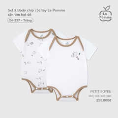 Set 2 Body chip cộc tay La Pomme săn tìm hạt dẻ