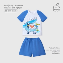 Bộ cộc tay La Pomme màu sắc tinh nghịch 12264