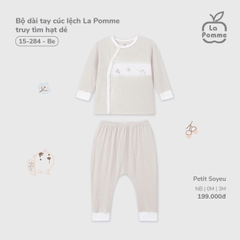 Bộ dài tay cúc lệch La Pomme truy tìm hạt dẻ