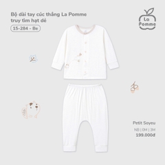 Bộ dài tay cúc thẳng La Pomme truy tìm hạt dẻ