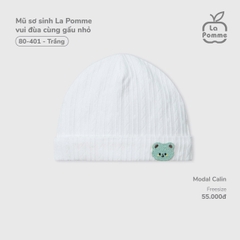 Mũ sơ sinh La Pomme vui đùa cùng gấu nhỏ