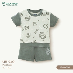 Bộ Cộc Tay Họa Tiết Hoạt Hình Cho Bé UR 040