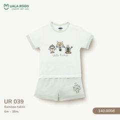 Bộ Cộc Tay Họa Tiết Hoạt Hình Cho Bé UR 039