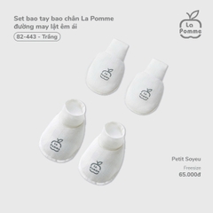 Bao tay bao chân La Pomme đường may lật êm ái