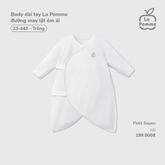 Body dài tay La Pomme đường may lật êm ái