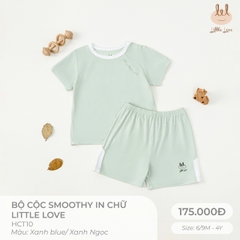 Bộ cộc Smoothy in chữ Little love HCT10