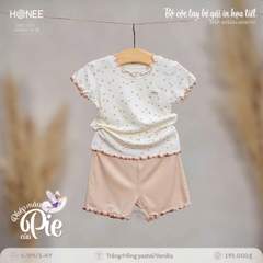 Bộ cộc tay bé gái in họa tiết 6747