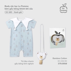 Body cộc tay La Pomme kèm gấu bông khinh khí cầu