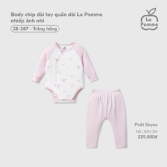 Body chip dài tay quần dài La Pomme nhiếp ảnh nhí