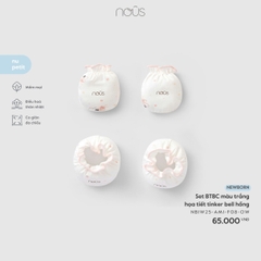 Set BTBC màu trắng họa tiết tinker bell hồng