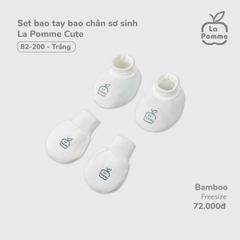 Set bao tay bao chân sơ sinh La Pomme Cute