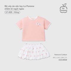 Bộ váy áo cộc tay La Pomme chấm bi ngọt ngào