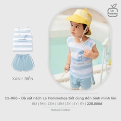 Bộ sát nách La Pomme họa tiết cùng đón bình minh lên