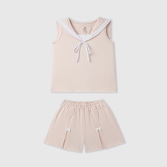 Bộ sát nách La Pomme cổ cách điệu tiểu thư lém lỉnh