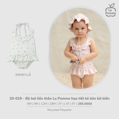 Bộ bơi liền thân hai dây La Pomme sắc hè cá tính