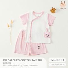 Bộ cài chéo cộc tay tăm túi HSCC02