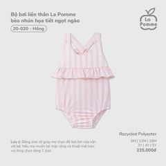 Bộ bơi liền thân La Pomme bèo nhún họa tiết ngọt ngào