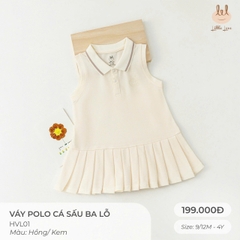 Váy polo cá sấu ba lỗ