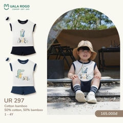 Bộ sát nách họa tiết cá sấu Uala UR297